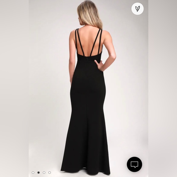 Lulus mermaid black high neck dress size XS - Picture 5 of 5